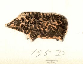 195D terracotta pig